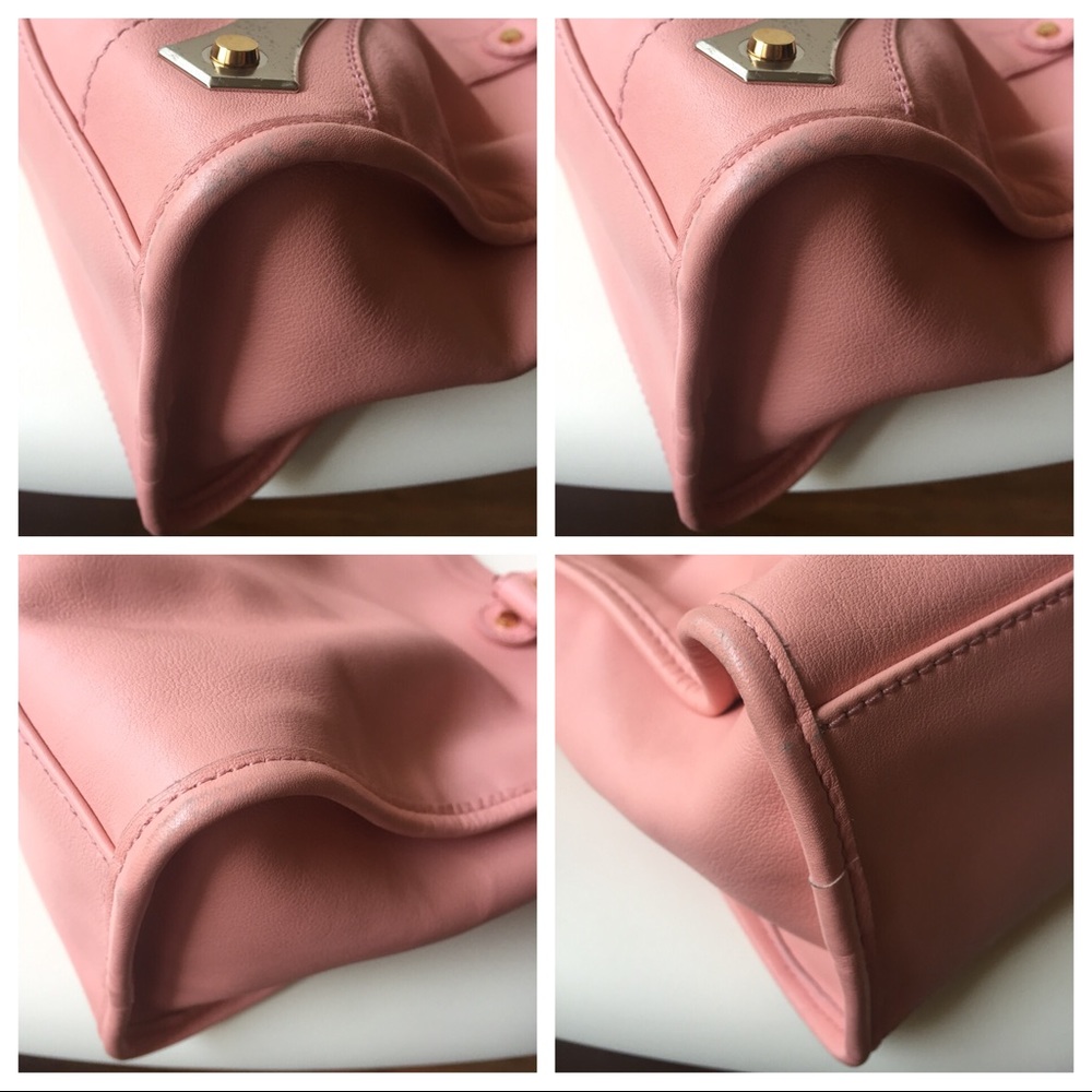 SOLD Balenciaga Pink Calfskin Metal Plate City Bag - Picture 5 of 8